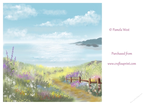 Seascape 2 Original Art. Designer resource