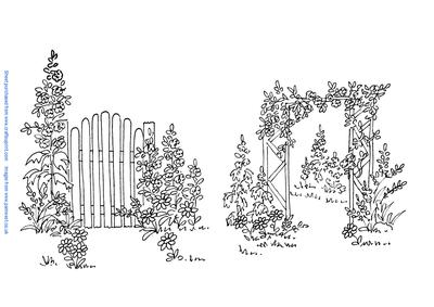 Garden Gate and Victorian Archway Digi Stamps