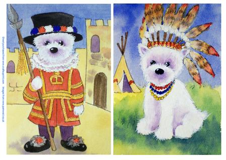 Beefeater Westie and Indian Westie