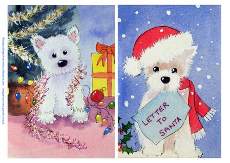Westie Christmas and Letter to Santa Westie