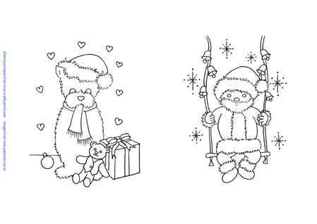 Santa Westie and Swinging Santa