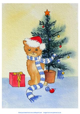 Cat Christmas - Original Art