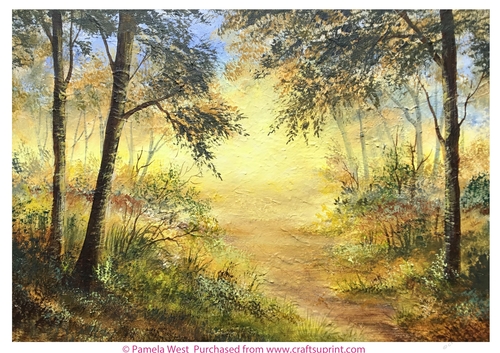 Autumn Walk, Designer resource or card topper