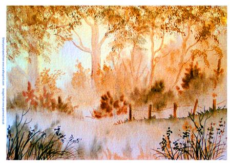 Misty Morning - Original Watercolour
