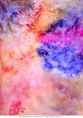 Watercolour Burst Background Pink/red/blue