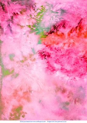 Watercolour Burst Background in Red and Green