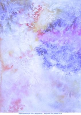 Watercolour Burst Blue Vellum