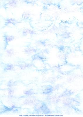 Blue Salt Sprinkle Watercolour Vellum