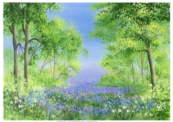 Bluebells 1 Original art for designer resources or card toppers