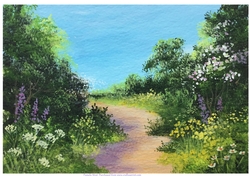Country Path 2 Original art for designer resources or card toppers