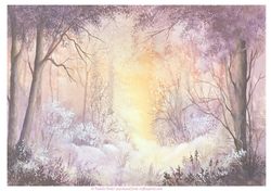 Woodland Watercolour background
