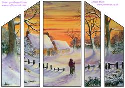 A Walk in the Snow Theatre Fold Card