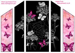 Meadowsweet and Butterflies Theatre Fold Card