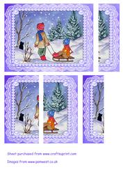 Sledging Side Stacker Card Topper