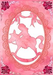 Rocking Horse Silhouette Card Front