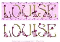 Louise Name Topper