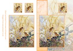 Step by Step Decoupage Field Mice Card