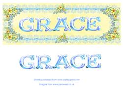 Grace Name Topper