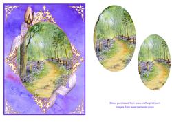 Bluebell Wood Step by Step Decoupage with Ornate Frame