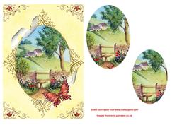 Cotswold Farm Step by Step Oval Pyramid with Frame