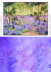 Bluebell Wood Topper and Marble Background