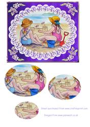 Building a Sandcastle Step by Step Decoupage