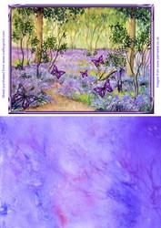 Bluebell Wood and Butterflies Topper and Background