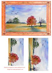 Autumn Landscape Step by Step Decoupage