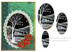 Tartan and Lace Christmas Step by Step Decoupage