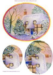 Cottage in Snow Step by Step Decoupage