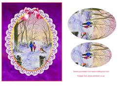 A Winter Walk. Step by Step Decoupage