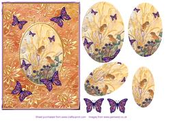 Field Mice and Butterflies Step by Step Decoupage