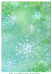 Watercolour Snowflake Background 1