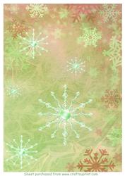 Watercolour Snowflake Background 3