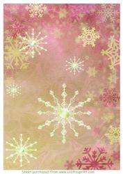 Watercolour Snowflake Background 4