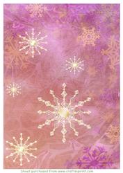Watercolour Snowflake Background 5