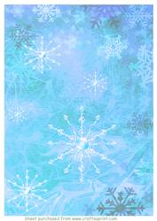 Watercolour Snowflake Background 7