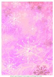 Watercolour Snowflake Background 8
