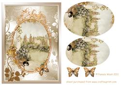 Vintage English Country Garden Decoupage