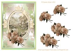 Vintage Faded Roses with Country Garden Decoupage