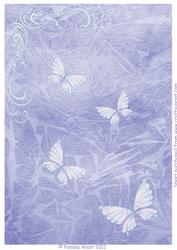 Butterflies and Scrolls Backing Paper 1