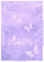 Butterflies and Scrolls Background Paper 3