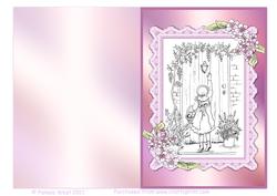 Knocking the Door Digistamp Quick Card
