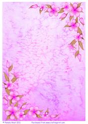 Flower Corner Backing Paper 1
