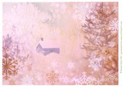 Cabin in Snow Background 3