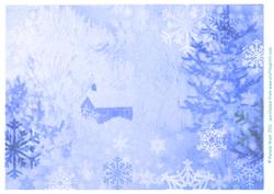Cabin in Snow Background 4