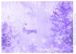 Cabin in Snow Background 5