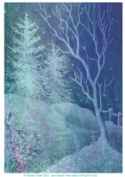Frosty Trees Background 3