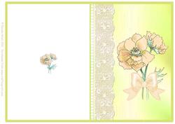 Original Watercolour Anemone Quick Card 4
