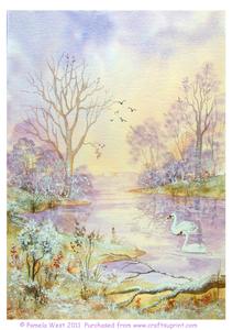 Frosty Morning Original Watercolour Painting